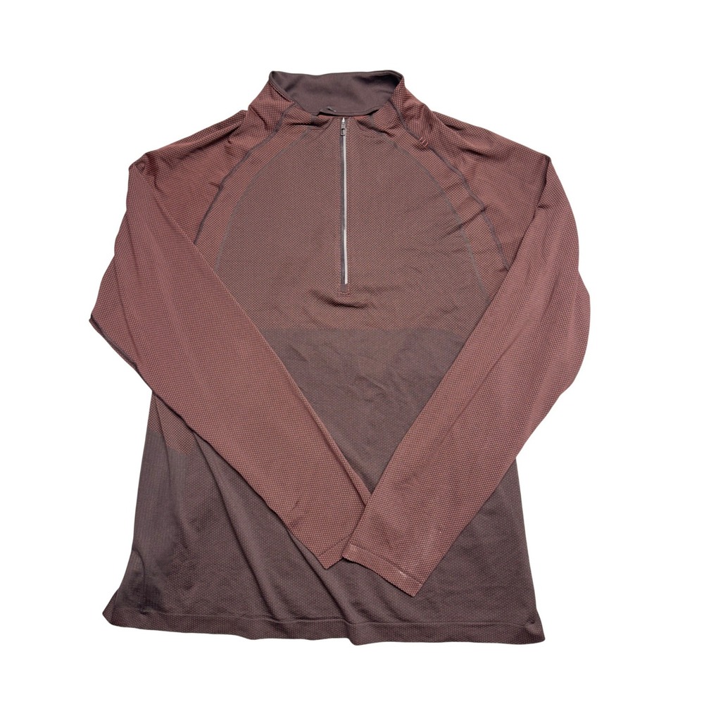 Lululemon Metal Vent Tech 1/2 Zip 2.0 Maroon Brown Pullover Mens XL